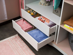 Alya White 3 Door Wardrobe - Ornate Home
