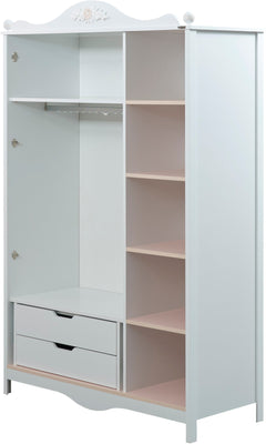 Alya White 3 Door Wardrobe - Ornate Home