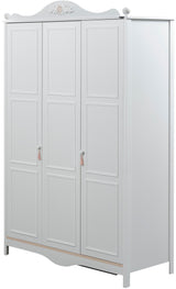 Alya White 3 Door Wardrobe - Ornate Home