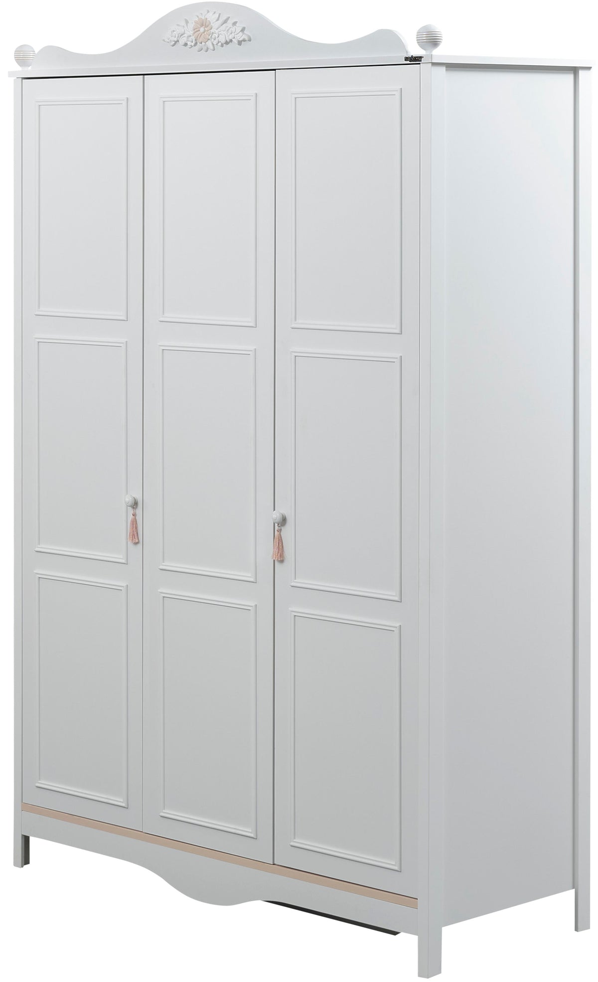 Alya White 3 Door Wardrobe - Ornate Home