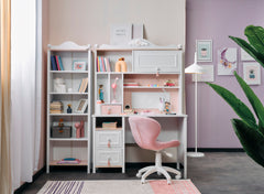 Alya White Bookcase - Ornate Home