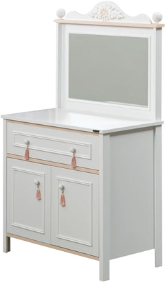 Alya White Chiffonier With Mirror - Ornate Home