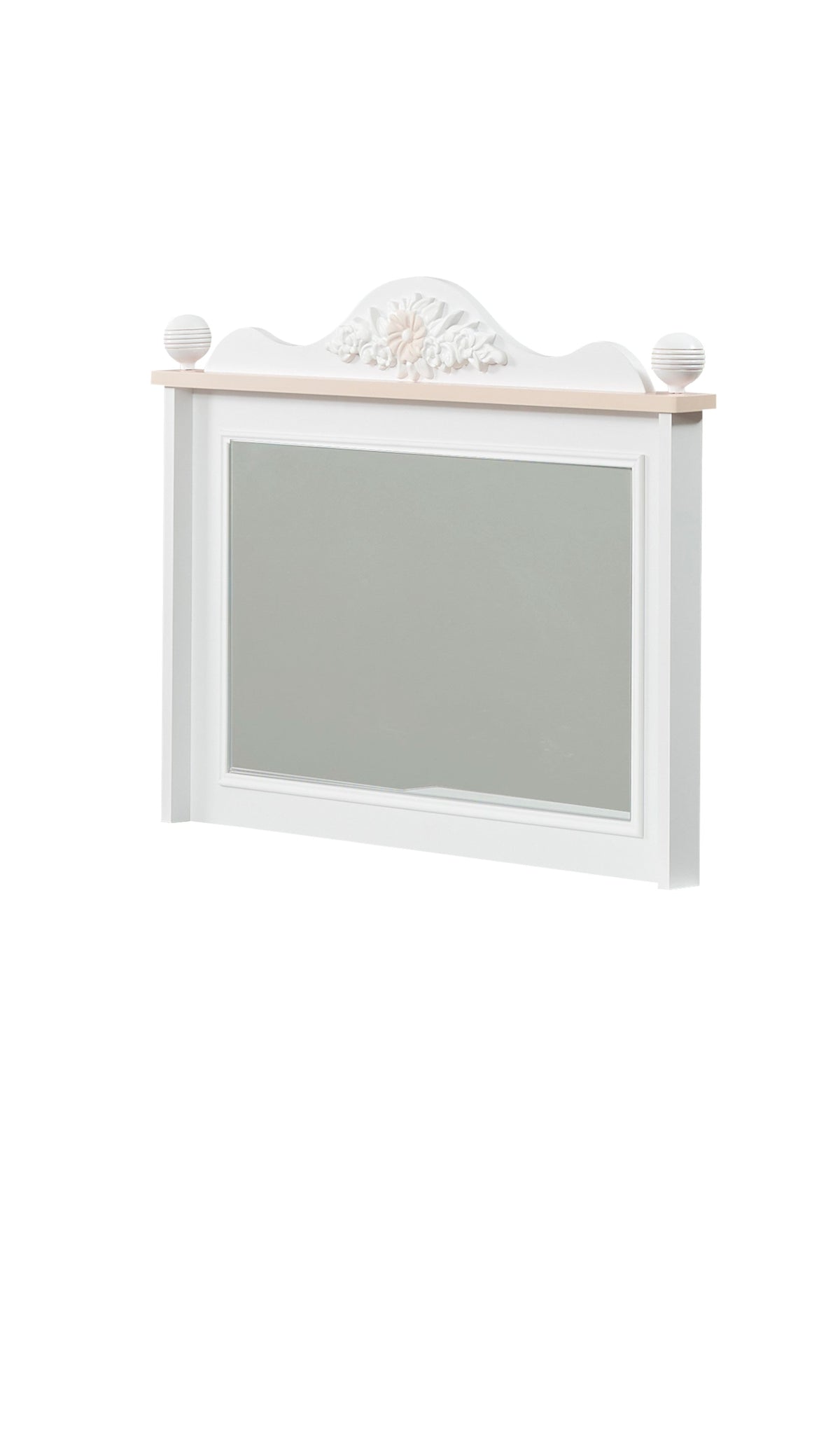 Alya White Chiffonier With Mirror - Ornate Home