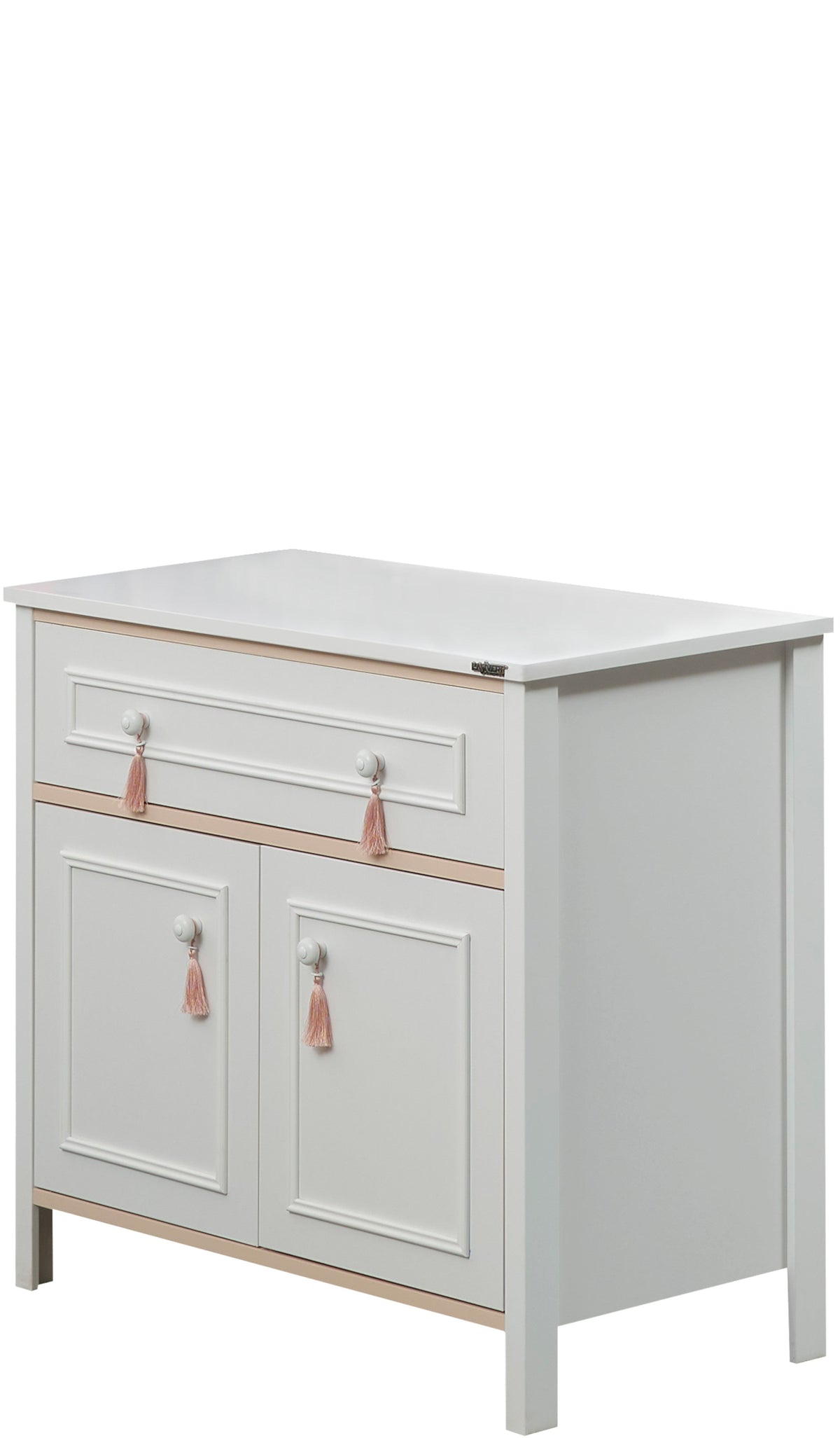 Alya White Chiffonier With Mirror - Ornate Home