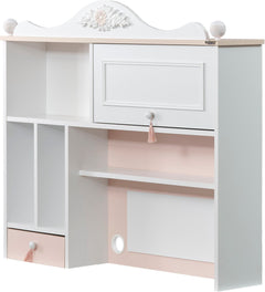 Alya White Kids Room Set (Twin Bed & Study Desk & Nightstand) - Ornate Home