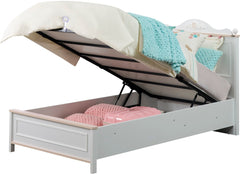 Alya White Kids Room Set (Twin Bed & Study Desk & Nightstand) - Ornate Home