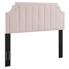 Alyona Pink Channel Tufted Performance Velvet Twin Headboard - Ornate Home