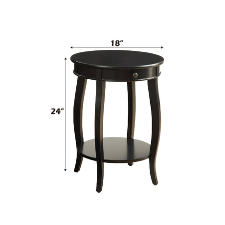Alysa Black End Table - Ornate Home