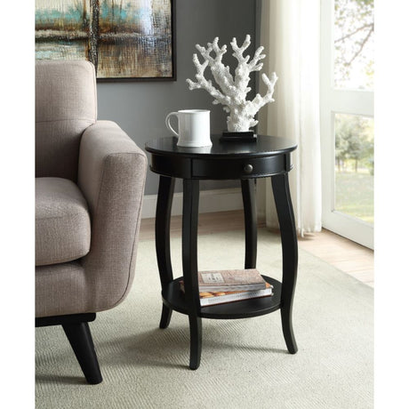 Alysa Black End Table - Ornate Home
