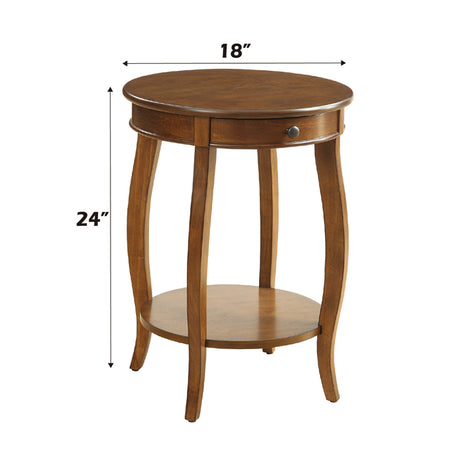 Alysa Walnut End Table - Ornate Home