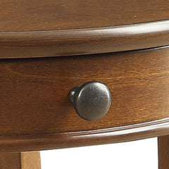 Alysa Walnut End Table - Ornate Home