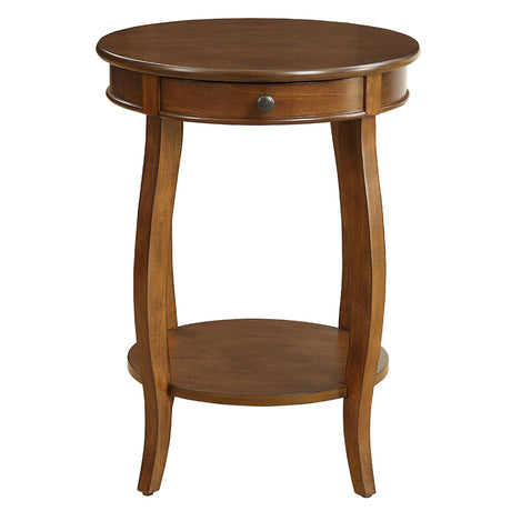 Alysa Walnut End Table - Ornate Home