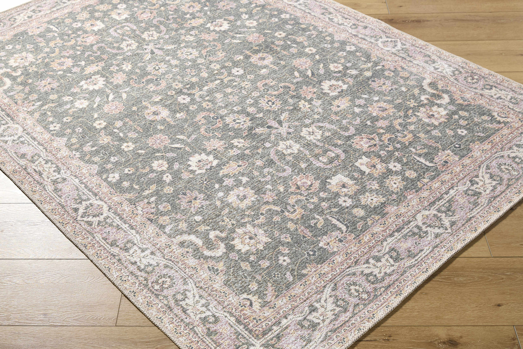Alyson Vintage Flat Pile Washable Rug - Ornate Home