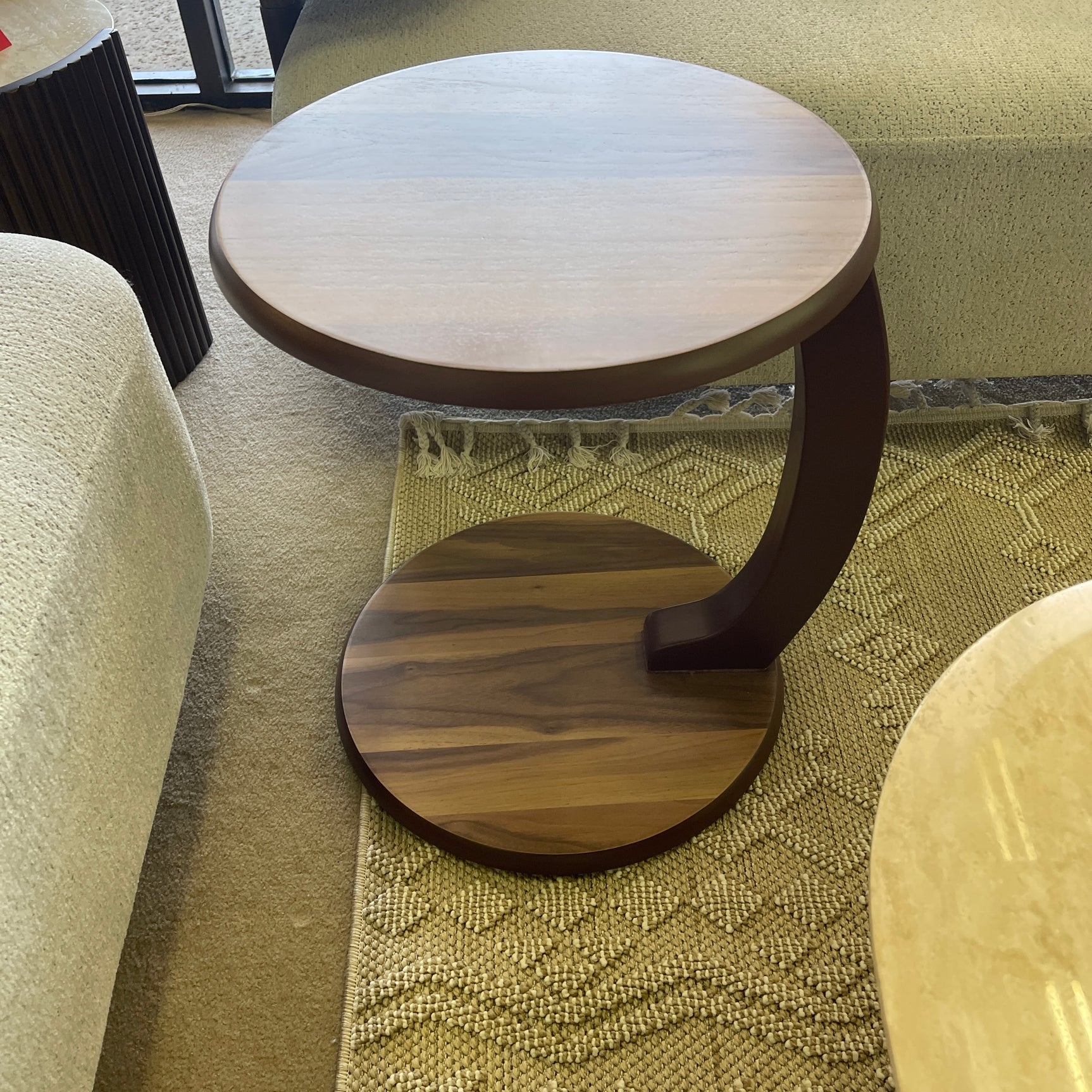 Alyssa C Side Table w/ Caster Wheels - Ornate Home