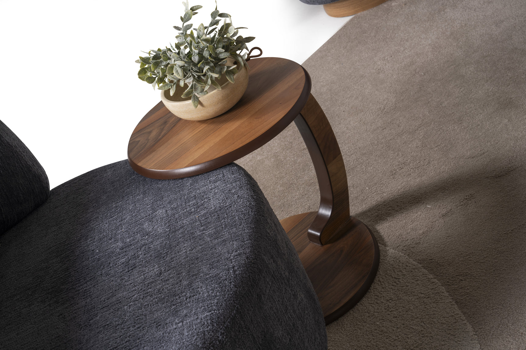 Alyssa C Side Table w/ Caster Wheels - Ornate Home