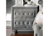 Alzire Gray Nightstand - Ornate Home