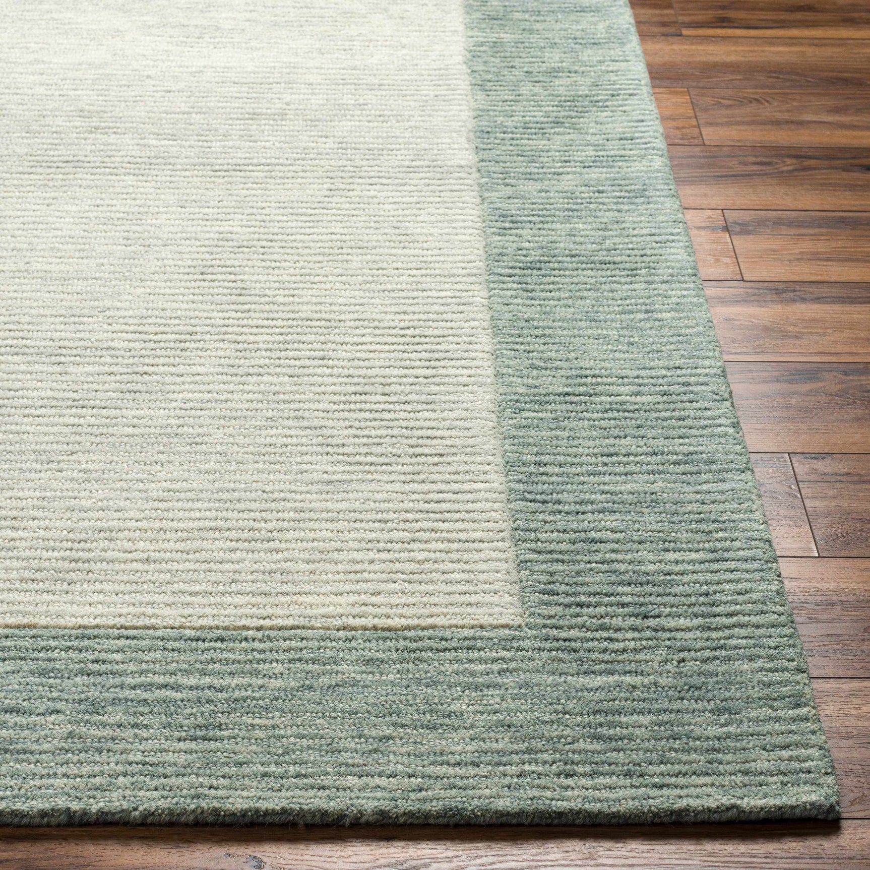 Amadi Green Wool Area Rug - Ornate Home