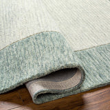 Amadi Green Wool Area Rug - Ornate Home