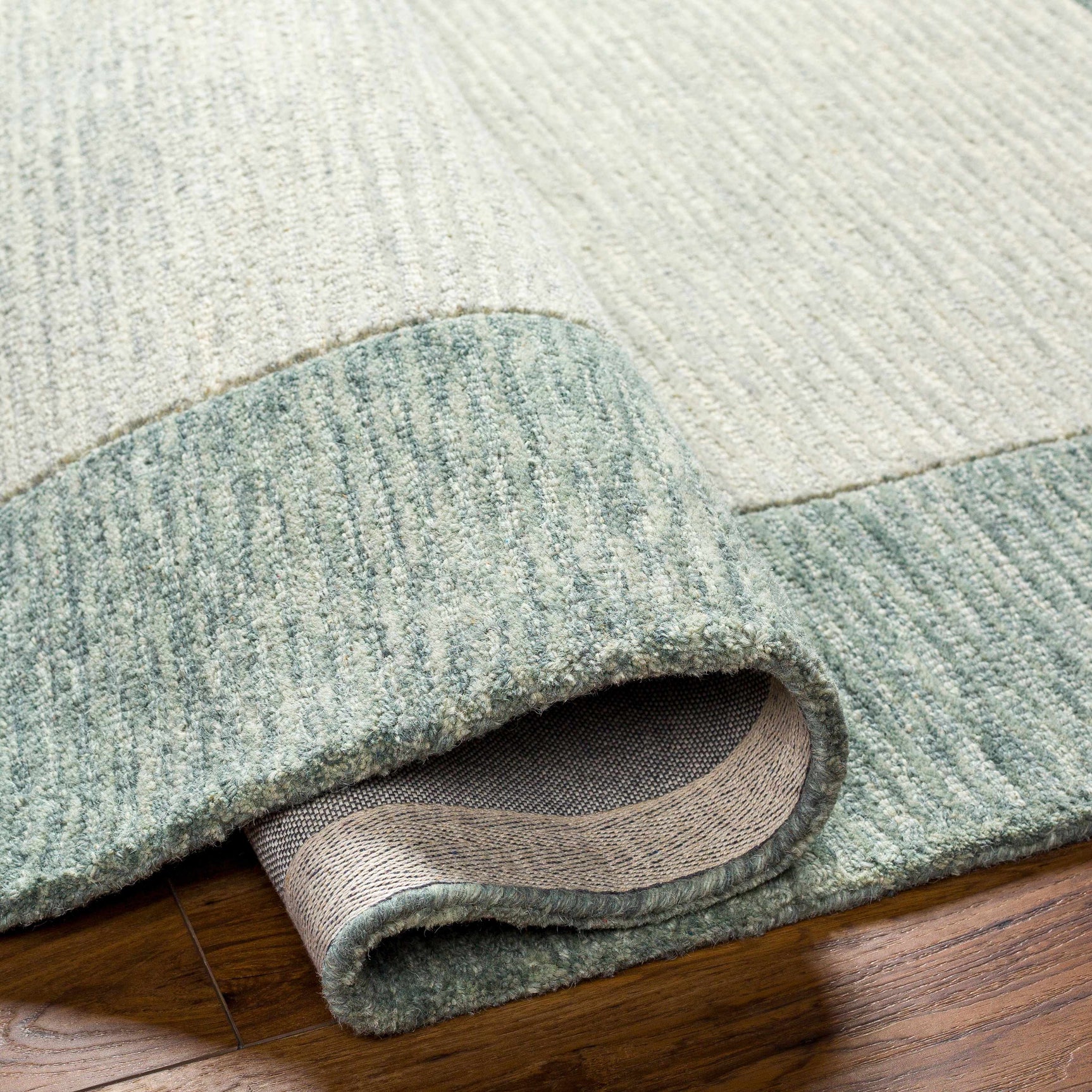 Amadi Green Wool Area Rug - Ornate Home