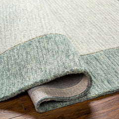 Amadi Green Wool Area Rug - Ornate Home