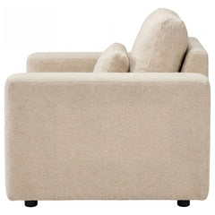 Amador Camel Chenille Upholstered Track Arm Accent Chair - Ornate Home