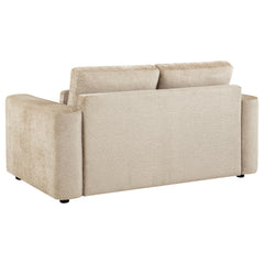 Amador Camel Chenille Upholstered Track Arm Loveseat - Ornate Home