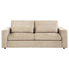 Amador Camel Chenille Upholstered Track Arm Sofa - Ornate Home