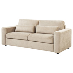 Amador Camel Chenille Upholstered Track Arm Sofa - Ornate Home