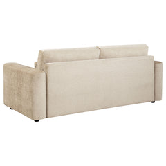 Amador Camel Chenille Upholstered Track Arm Sofa - Ornate Home