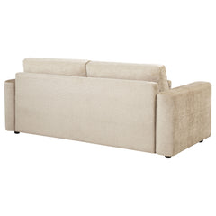 Amador Camel Chenille Upholstered Track Arm Sofa - Ornate Home