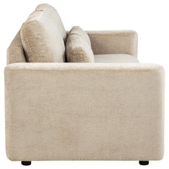 Amador Camel Chenille Upholstered Track Arm Sofa - Ornate Home