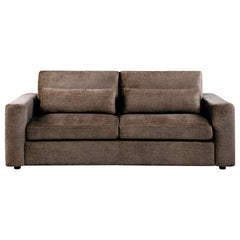 Amador Chocolate Chenille Upholstered Track Arm Sofa - Ornate Home