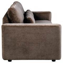 Amador Chocolate Chenille Upholstered Track Arm Sofa - Ornate Home