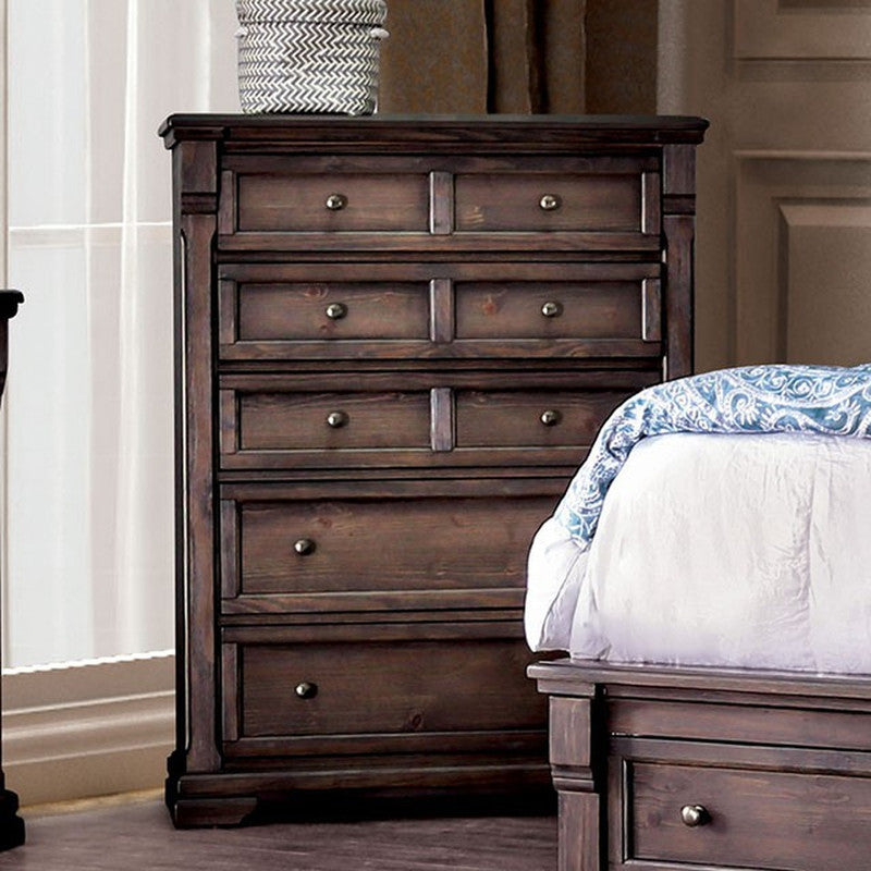 Amadora Walnut Chest - Ornate Home