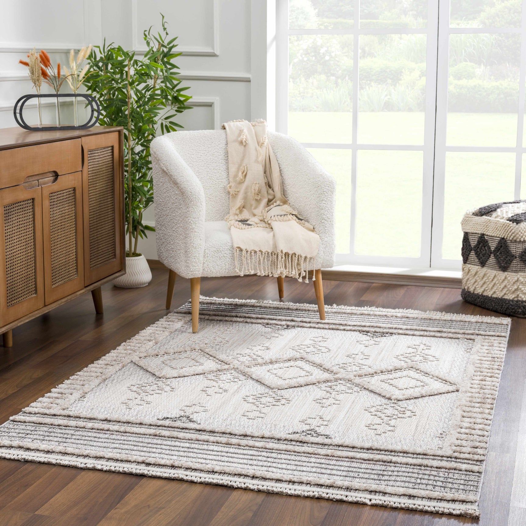 Amaga High-Low Rustic Rug - Ornate Home