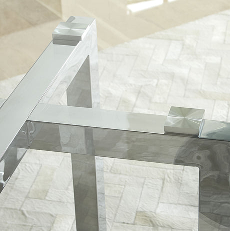 Amalfi 32 inch Round Glass Top Bar Table - Ornate Home