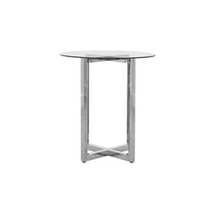Amalfi 32 inch Round Glass Top Bar Table - Ornate Home