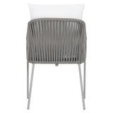 Amalfi Charcoal Mist/White/Cream Outdoor Chair - Ornate Home