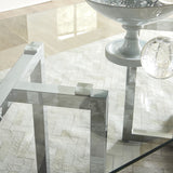 Amalfi Rectangular Glass Top Dining Table - Ornate Home