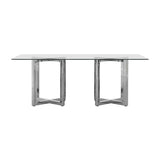 Amalfi Rectangular Glass Top Dining Table - Ornate Home