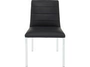 Amalfi Soot/Chrome Metal Back Chair (Set of 2) - Ornate Home