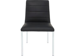 Amalfi Soot/Chrome Metal Back Chair (Set of 2) - Ornate Home