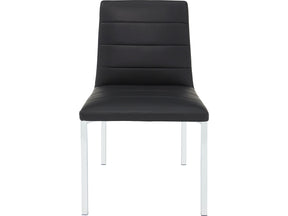 Amalfi Soot/Chrome Metal Back Chair (Set of 2) - Ornate Home