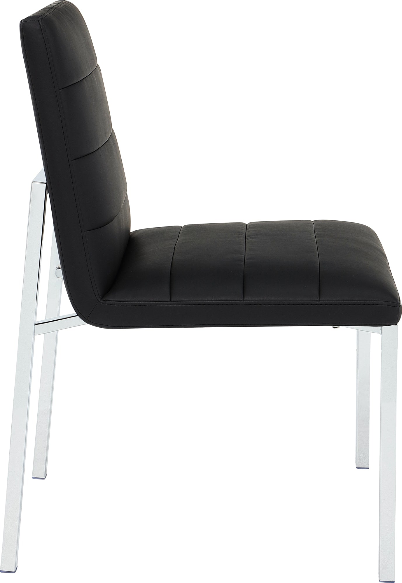 Amalfi Soot/Chrome Metal Back Chair (Set of 2) - Ornate Home