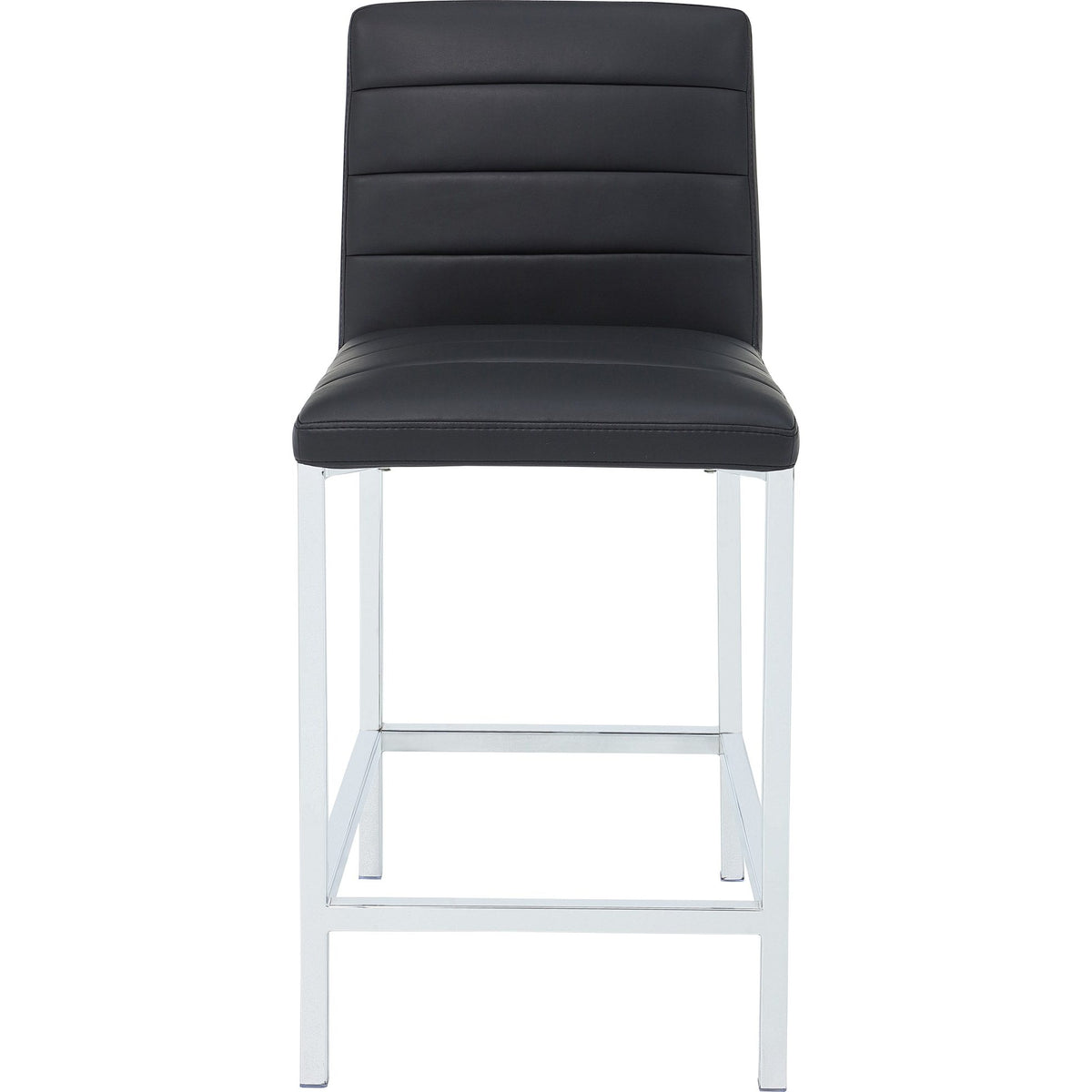 Modus Amalfi Soot/Chrome Metal Back Counter Stool (Set of 2)