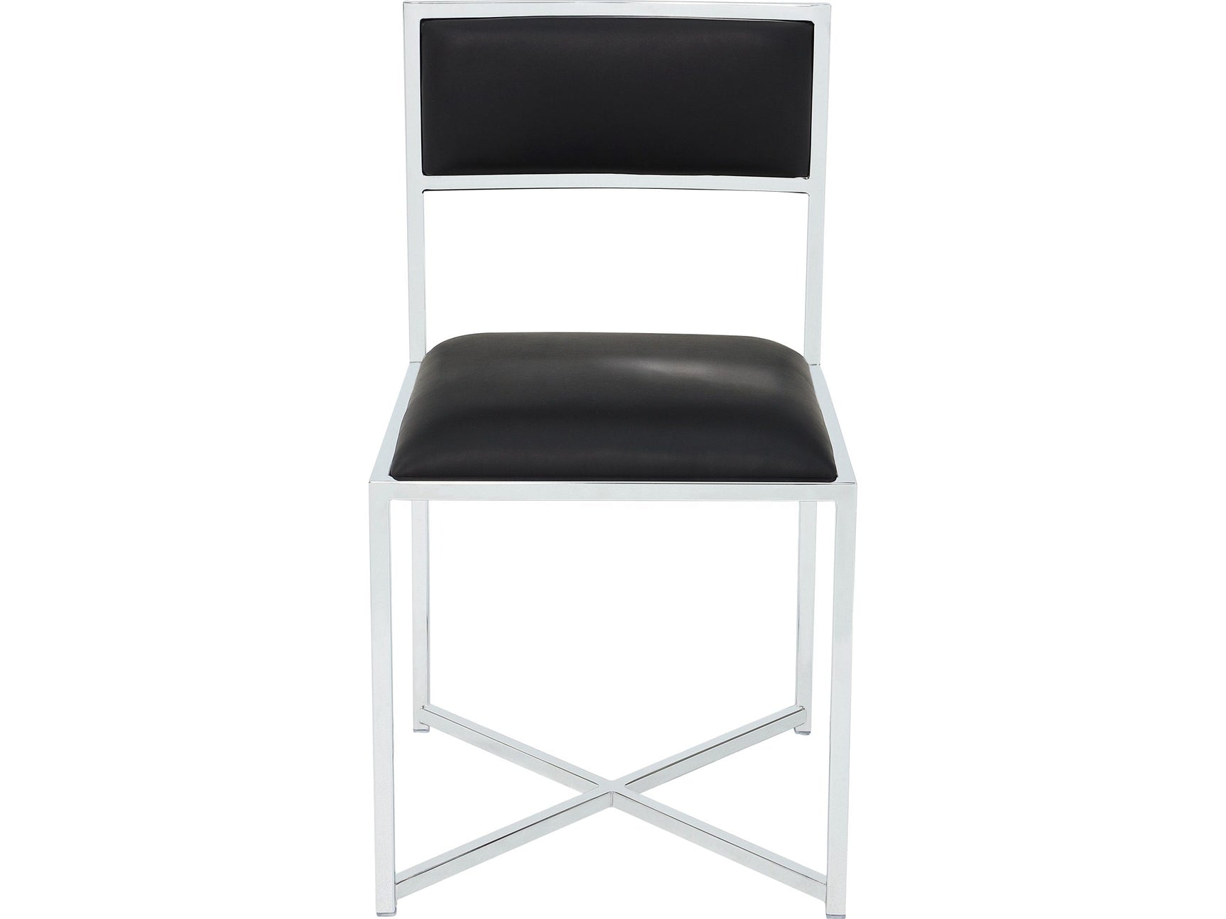 Amalfi Soot/Chrome X Base Chair - Ornate Home