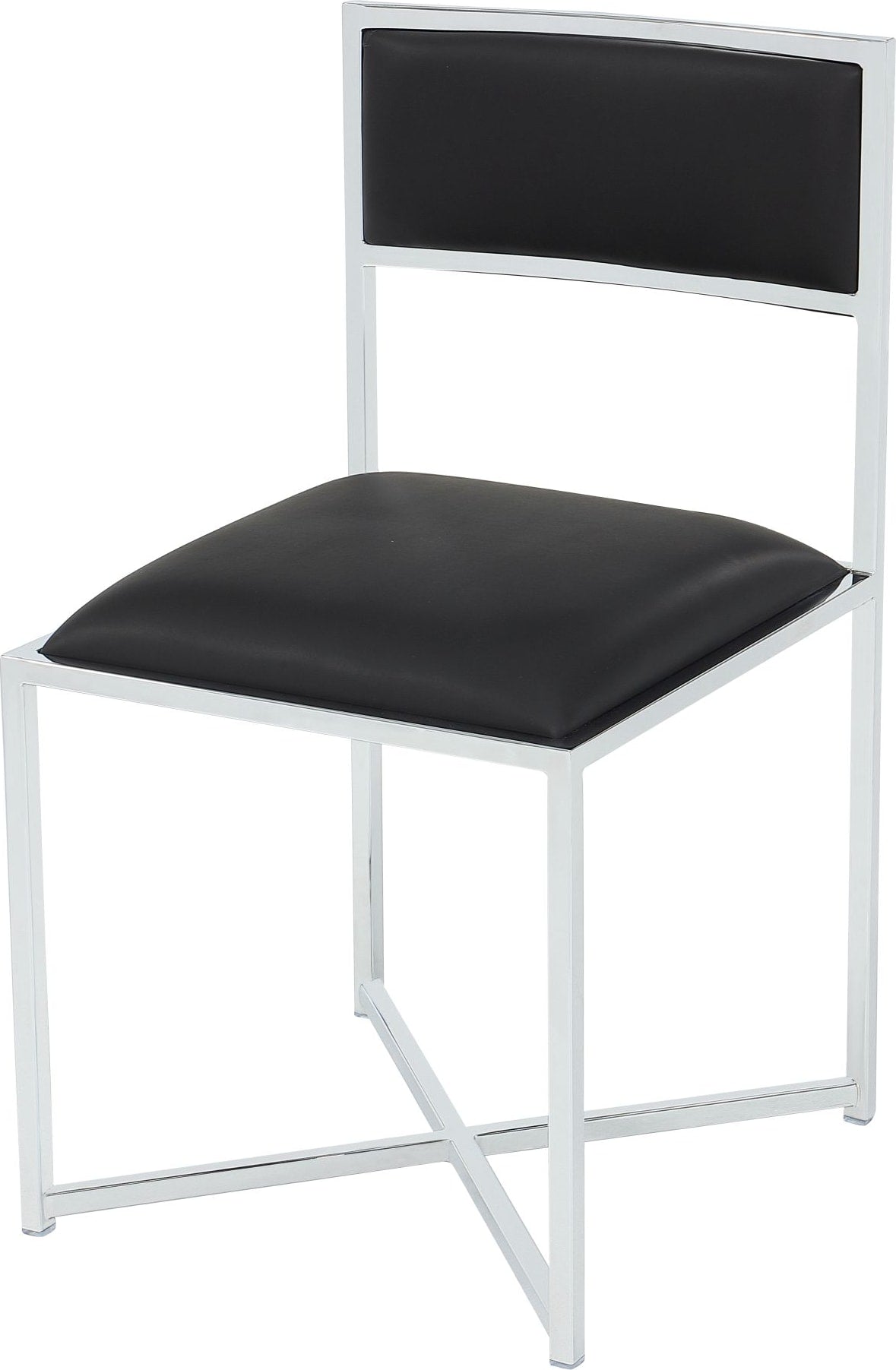 Amalfi Soot/Chrome X Base Chair - Ornate Home