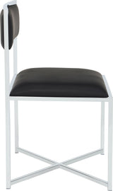 Amalfi Soot/Chrome X Base Chair - Ornate Home