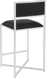 Amalfi Soot/Chrome X Base Counter Stool - Ornate Home