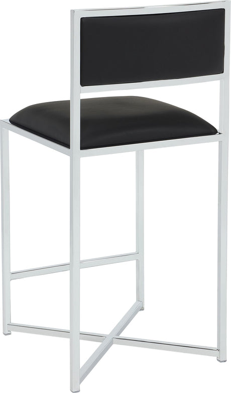 Amalfi Soot/Chrome X Base Counter Stool - Ornate Home